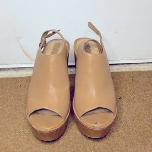 Forever 21 Nude Wedge Heels- Size 7, Comfy and light weight